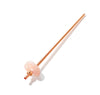 Angle Image of ROSE QUARTZ Crystal Straw - Rose Gold Finish by Crystals for Humanity