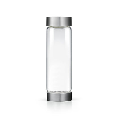 Empty Gem-Water Bottle by VitaJuwel Borosilicate glass and caps