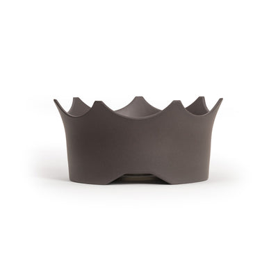 Slate Gray Gem-Water Pet Bowl by VitaJuwel