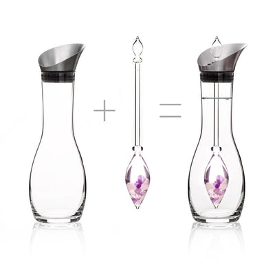 Era Gem-Water Decanter by VitaJuwel and a Vial from GEM-WATER by VitaJuwel