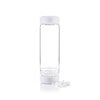 inu! Clear Quartz Crystal Water Bottle - Cloud White