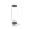 inu! Clear Quartz Crystal Water Bottle - Lava Grey