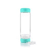 inu! Clear Quartz Crystal Water Bottle - Ocean Blue