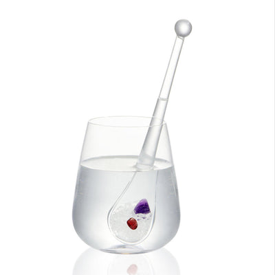 Gemstone Droplet in GEM-WATER by VitaJuwel Drinking Glass
