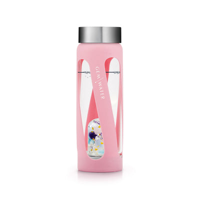 Gem-Water Peekaboo Sleeve - PINK on Miss Unicorn Bottle Twisted
